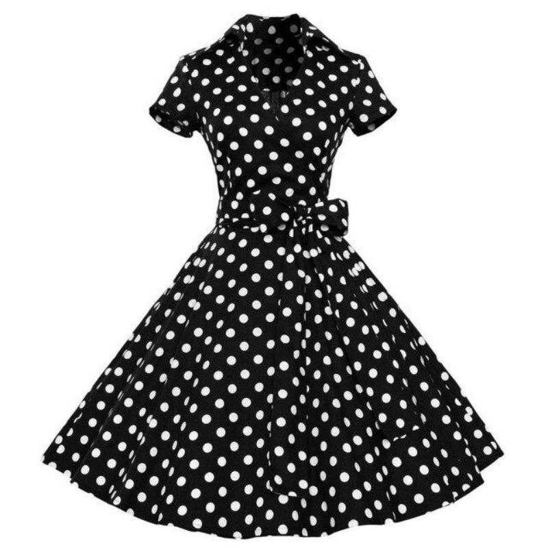 Vintage 50-Tallskjole Svart