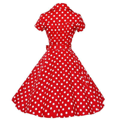 Vintage 50-Talls Rød Kjole