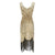 Vintage 20-Tallskjole Beige Svart