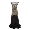 Vintage 20s Flapper Dress Gold