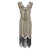 Vintage 20-Talls Gatsby Beige Kjole