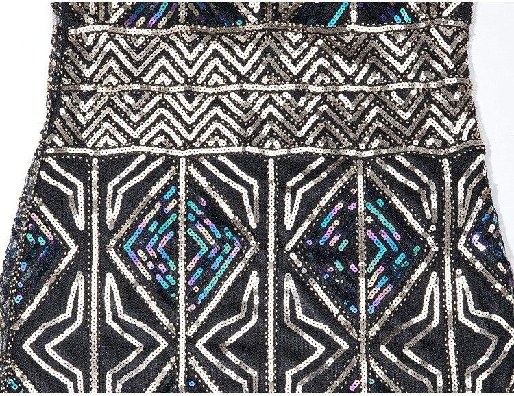 Vintage 20-Talls Gatsby Lang Gullkjole