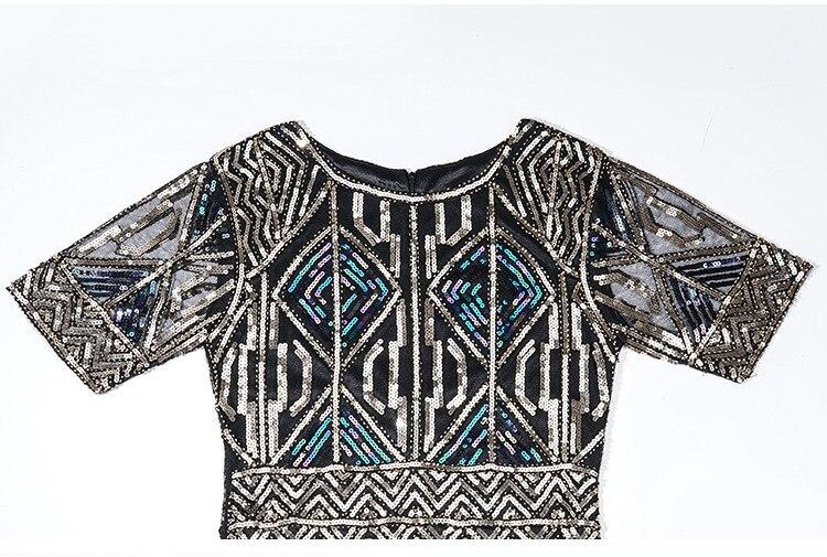 Vintage 20-Talls Gatsby Lang Gullkjole