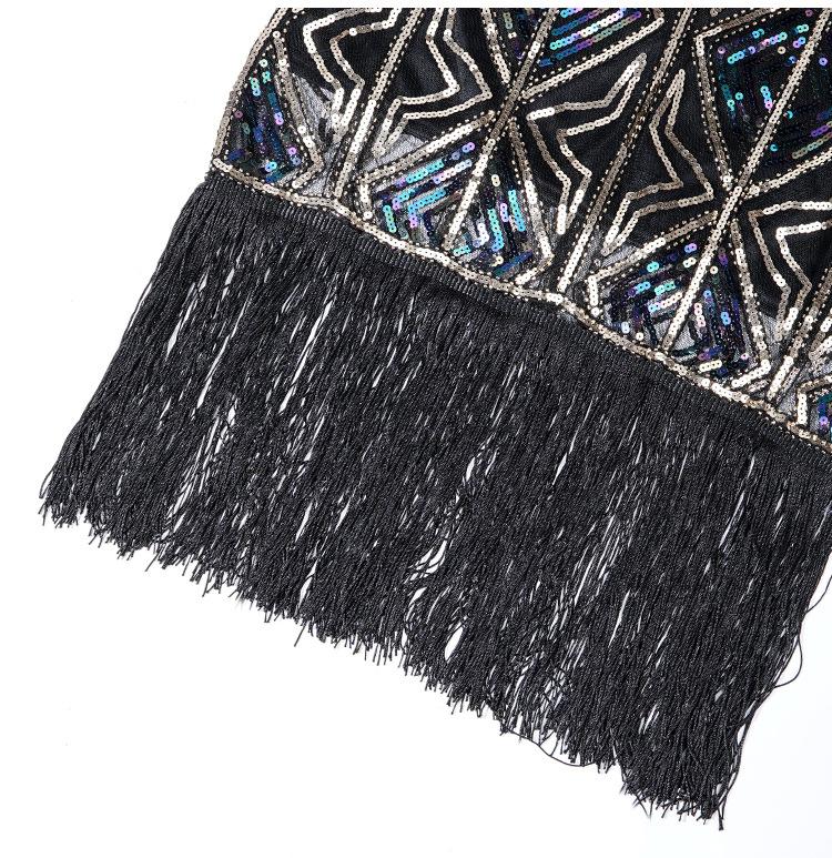 Vintage 20-Talls Gatsby Lang Gullkjole