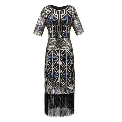 Vintage 20-Talls Gatsby Lang Gullkjole
