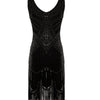 Vintage 20s Gatsby Kjole Svart