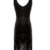 Vintage 20s Gatsby Kjole Svart