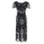 Vintage 20s Plus Size Kjole Svart