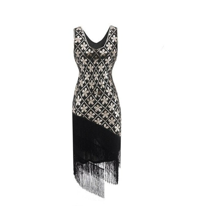 Vintage 20s Plus Size Gullkjole