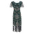 Vintage 20s Plus Size Grønn Kjole