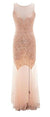 Vintage Lang Rosa Kjole Fra 20-Tallet