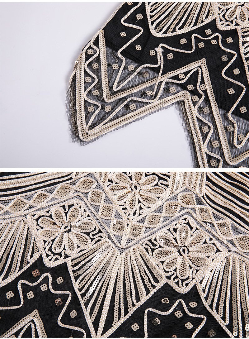 Vintage 20-Talls Mellomlang Kjole