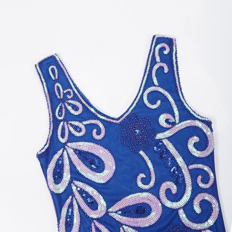 Blå Kjole I 20-Tallsstil