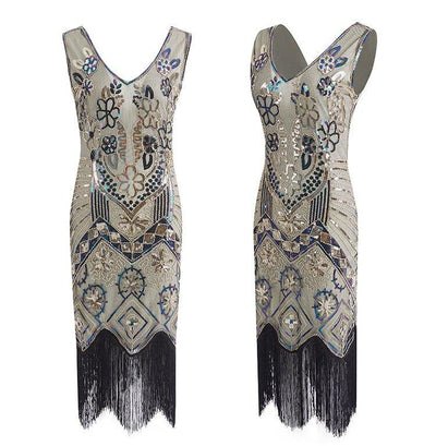 Vintage 20-Talls Paris Beige Kjole
