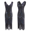 Vintage 20-Talls Paris-Kjole Svart