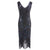 Vintage 20-Talls Paris-Kjole Svart