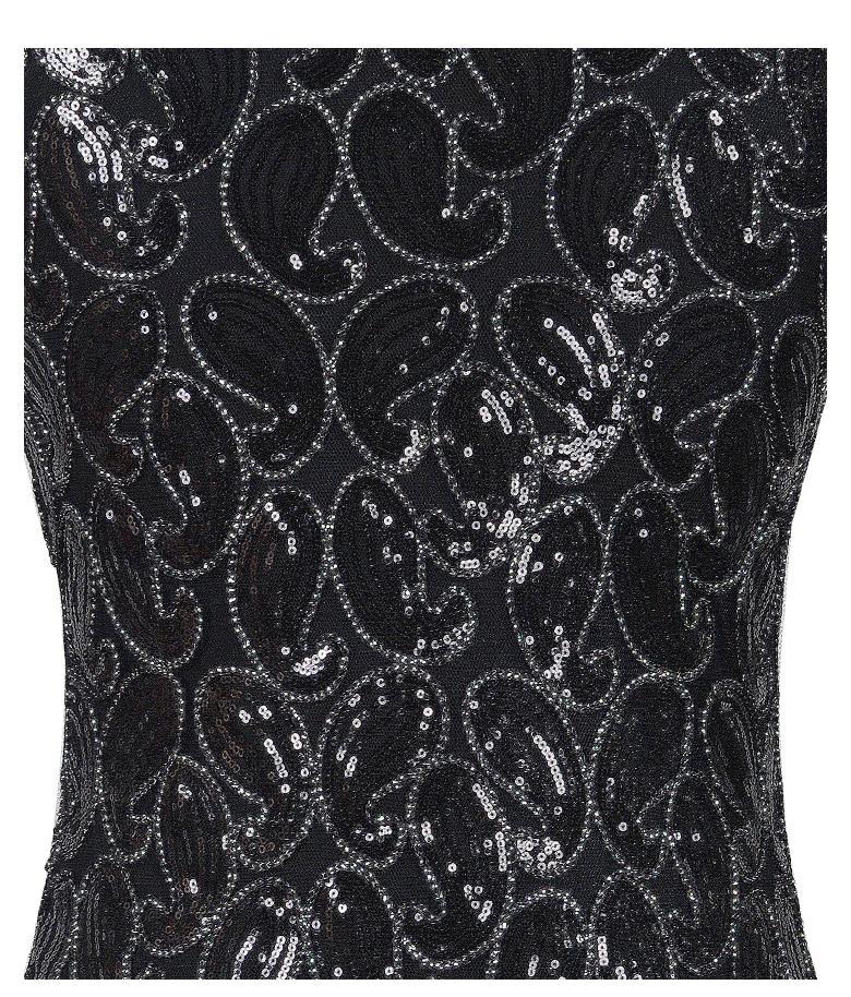 Vintage 20-Tallskjole Sexy Svart