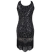 Vintage 20-Tallskjole Sexy Svart