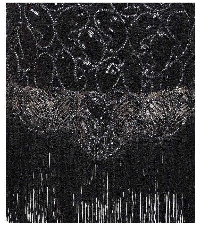 Vintage 20-Tallskjole Sexy Svart