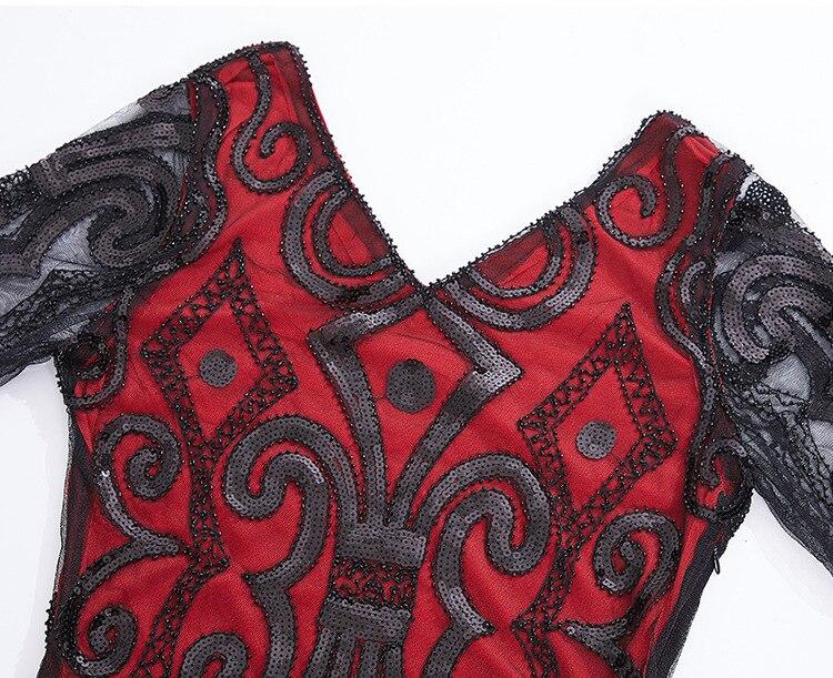 Rød Blondekjole Fra 20-Tallet