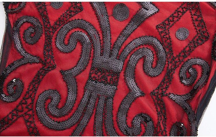 Rød Blondekjole Fra 20-Tallet