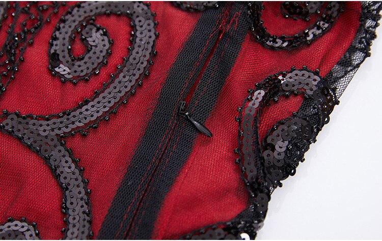 Rød Blondekjole Fra 20-Tallet