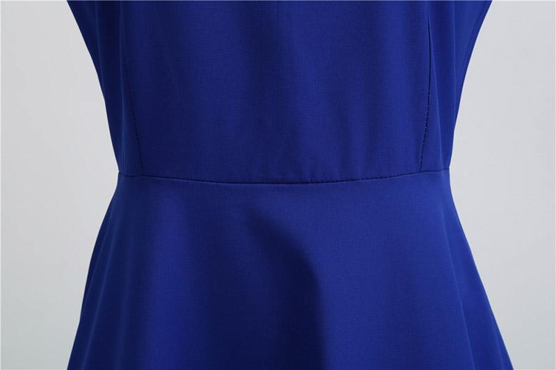 Vintage Blå Blondekjole