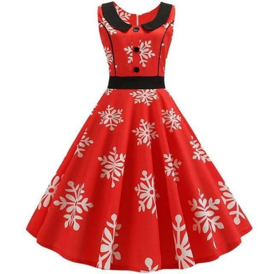 Vintage Snøfnuggkjole