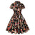 Vintage Plus Size 60s Pinup Black Dress