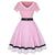 60-Talls Kjole Rosa