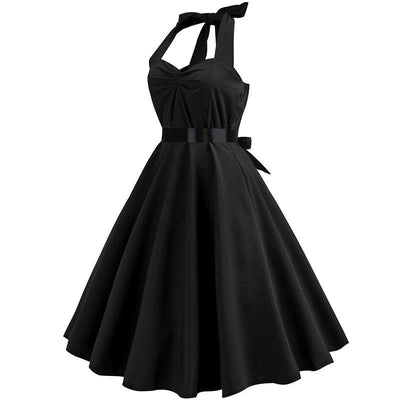 Svart Vintage Kjole