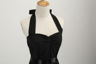Svart Vintage Kjole