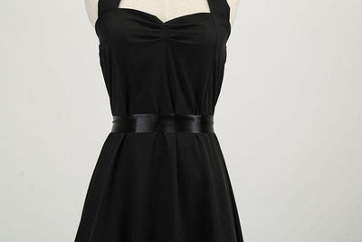 Svart Vintage Kjole