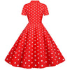 Rød Vintage Retro Kjole
