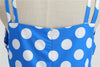 Vintage Rockabilly Kjole Blå Prikker