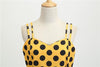 Vintage Rockabilly Kjole Gule Prikker