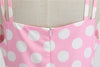 Vintage Rockabilly Kjole Rosa Prikker